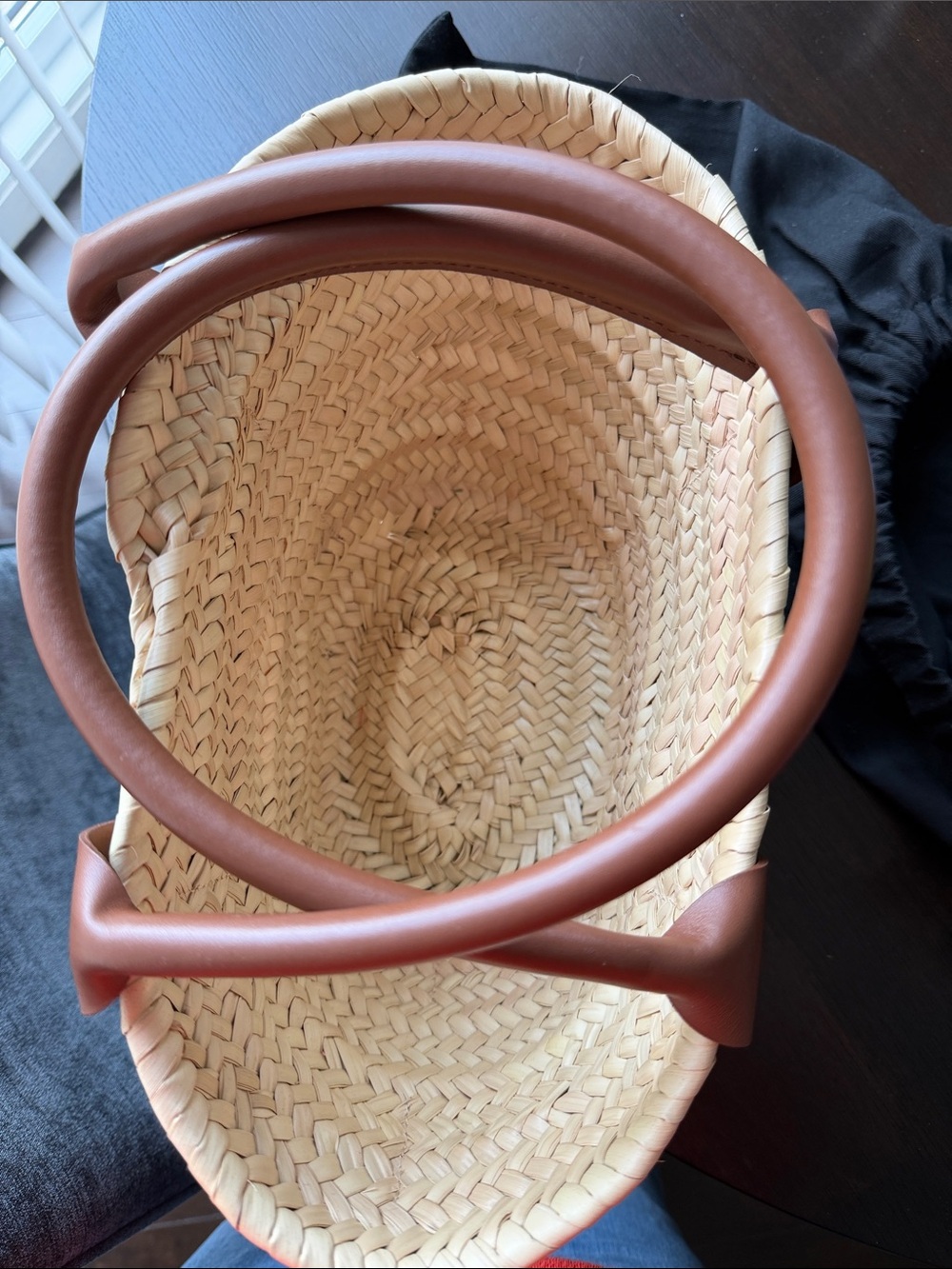 DeMellier Santorini Raffia Tote Bag - Picture 11 of 11